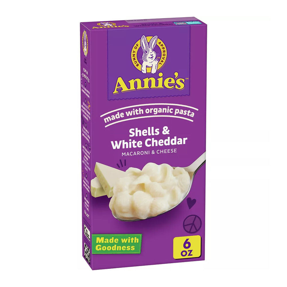 Annies Shells And White Cheddar Macaroni And Cheese, 6 Oz